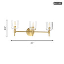 Visual Comfort Studio - TFV1003BBS - Three Light Vanity - Hartley - Burnished Brass