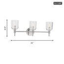 Visual Comfort Studio - TFV1003PN - Three Light Vanity - Hartley - Polished Nickel