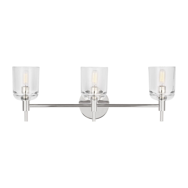 Visual Comfort Studio - TFV1003PN - Three Light Vanity - Hartley - Polished Nickel