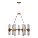 18 Light Chandelier<br /><span style="color:#4AB0CE;">Entrega: 4-10 dias en USA</span><br /><span style="color:#4AB0CE;font-size:60%;">PREGUNTE POR ENTREGA EN PANAMA</span><br />Collection: Duet<br />Finish: Vintage Brass