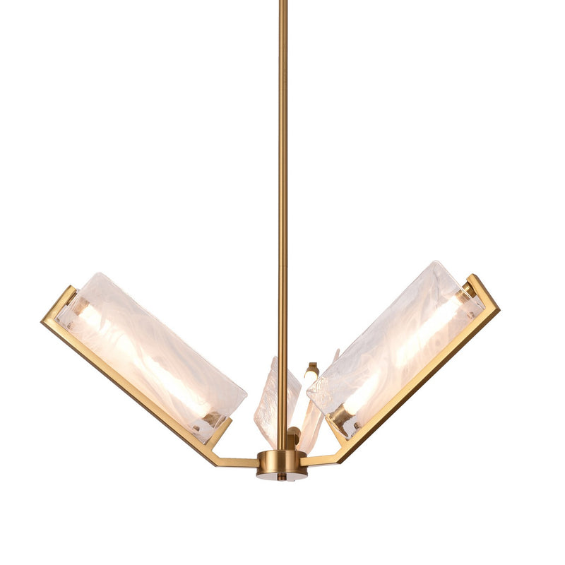 LED Chandelier<br /><span style="color:#4AB0CE;">Entrega: 4-5 semanas en USA</span><br /><span style="color:#4AB0CE;font-size:60%;">PREGUNTE POR ENTREGA EN PANAMA</span><br />Collection: Mingle<br />Finish: Satin Brass
