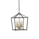 Varaluz - 538P04BLKATB - Four Light Pendant - Gridlock - Heritage Black/Antique Bronze