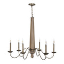 Varaluz - 545C06BRZ - Six Light Chandelier - Dinner at - Heritage Bronze