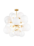 Visual Comfort Studio - KSC1119BBS - Nine Light Chandelier - Aria - Burnished Brass