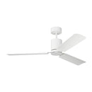 Visual Comfort Fan - 3CCSM54RZWD - 54" Ceiling Fan - Cleancut Smart 54 LED - Matte White