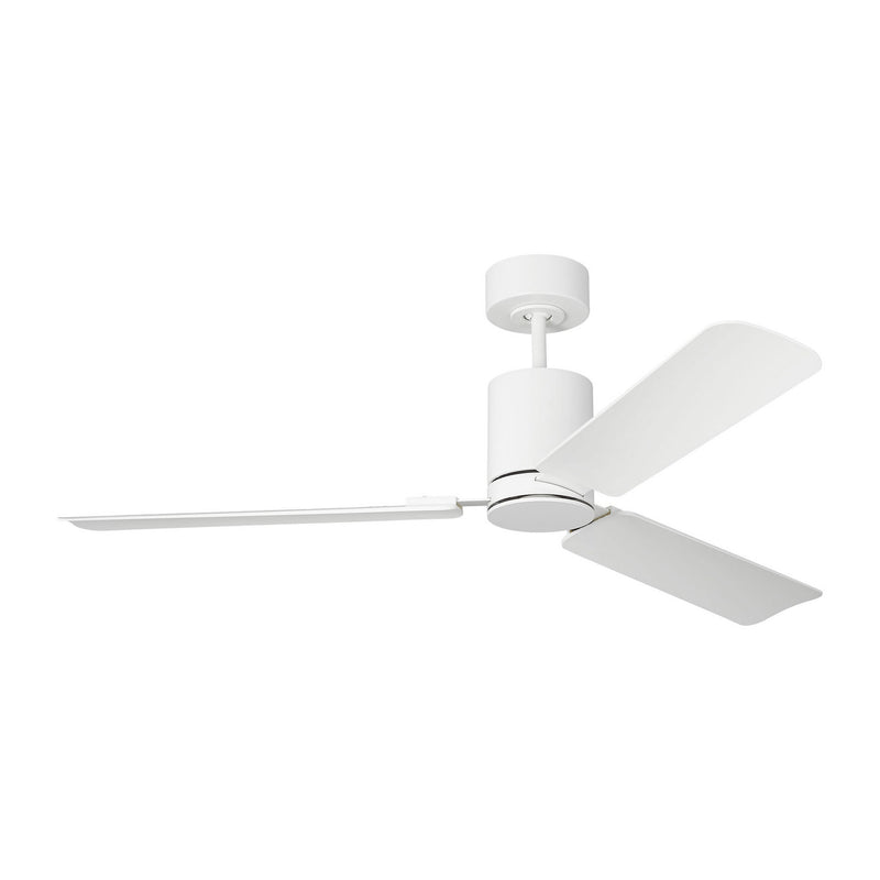 Visual Comfort Fan - 3CCSM54RZWD - 54" Ceiling Fan - Cleancut Smart 54 LED - Matte White