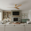 Visual Comfort Fan - 3CLNSM70BBSWWO - 70" Ceiling Fan - Collins Smart 70 - Burnished Brass