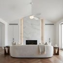 Visual Comfort Fan - 3DPSM58RZWD - 58" Ceiling Fan - Drape Smart 58 LED - Matte White