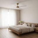 Visual Comfort Fan - 3PDSM52BBS - 52" Ceiling Fan - Paddle Smart 52 - Burnished Brass