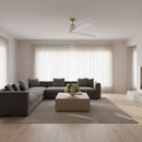 Visual Comfort Fan - 3PESM66BBSD - 66" Ceiling Fan - Peel Smart 66 LED - Burnished Brass