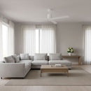 Visual Comfort Fan - 3PESM66RZWD - 66" Ceiling Fan - Peel Smart 66 LED - Matte White