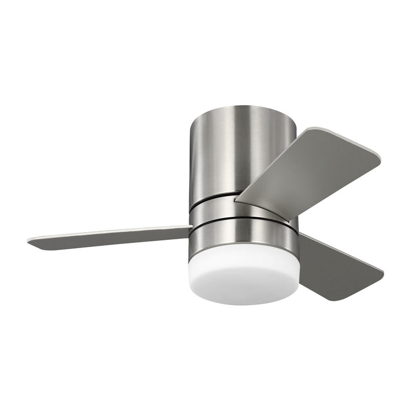 32"Ceiling Fan<br /><span style="color:#4AB0CE;">Entrega: 4-10 dias en USA</span><br /><span style="color:#4AB0CE;font-size:60%;">PREGUNTE POR ENTREGA EN PANAMA</span><br />Collection: Era 32 Hugger LED<br />Finish: Brushed Nickel