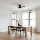 Generation Lighting - 3ERHR32MBKD - 32"Ceiling Fan - Era 32 Hugger LED - Midnight Black