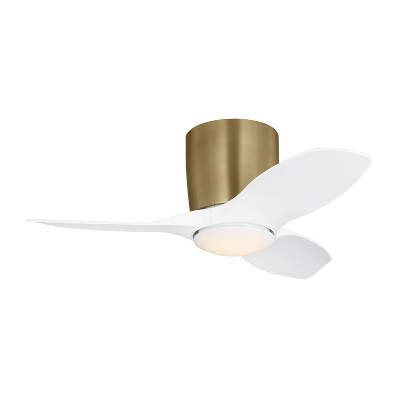 32"Ceiling Fan<br /><span style="color:#4AB0CE;">Entrega: 4-10 dias en USA</span><br /><span style="color:#4AB0CE;font-size:60%;">PREGUNTE POR ENTREGA EN PANAMA</span><br />Collection: Titus 32 Hugger LED<br />Finish: Satin Brass