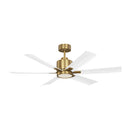 52"Ceiling Fan<br /><span style="color:#4AB0CE;">Entrega: 4-10 dias en USA</span><br /><span style="color:#4AB0CE;font-size:60%;">PREGUNTE POR ENTREGA EN PANAMA</span><br />Collection: Flera Smart 52 LED<br />Finish: Burnished Brass