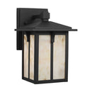 One Light Outdoor Wall Lantern<br /><span style="color:#4AB0CE;">Entrega: 4-10 dias en USA</span><br /><span style="color:#4AB0CE;font-size:60%;">PREGUNTE POR ENTREGA EN PANAMA</span><br />Collection: Tomek<br />Finish: Black