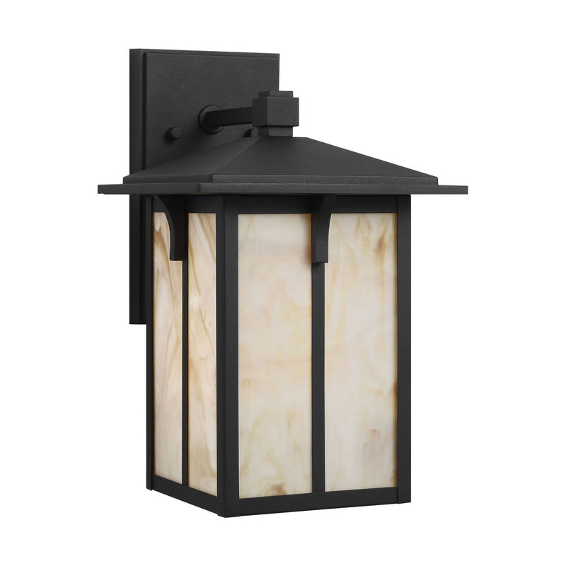 One Light Outdoor Wall Lantern<br /><span style="color:#4AB0CE;">Entrega: 4-10 dias en USA</span><br /><span style="color:#4AB0CE;font-size:60%;">PREGUNTE POR ENTREGA EN PANAMA</span><br />Collection: Tomek<br />Finish: Black
