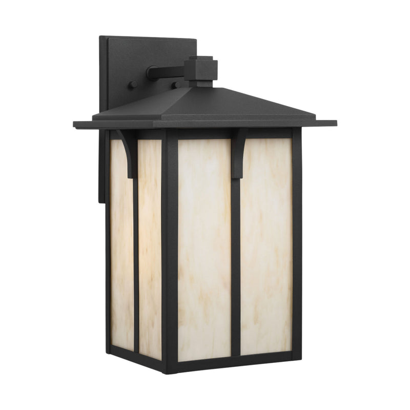 One Light Outdoor Wall Lantern<br /><span style="color:#4AB0CE;">Entrega: 4-10 dias en USA</span><br /><span style="color:#4AB0CE;font-size:60%;">PREGUNTE POR ENTREGA EN PANAMA</span><br />Collection: Tomek<br />Finish: Black