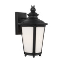 One Light Outdoor Wall Lantern<br /><span style="color:#4AB0CE;">Entrega: 4-10 dias en USA</span><br /><span style="color:#4AB0CE;font-size:60%;">PREGUNTE POR ENTREGA EN PANAMA</span><br />Collection: Cape May<br />Finish: Black