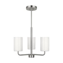 Generation Lighting - GLC1003EN3/BS - Three Light Chandelier - Rhett - Brushed Steel