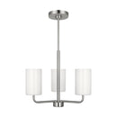 Generation Lighting - GLC1003EN3/BS - Three Light Chandelier - Rhett - Brushed Steel