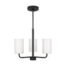 Generation Lighting - GLC1003EN3/MBK - One Light Chandelier - Rhett - Midnight Black