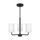 Generation Lighting - GLC1003EN3/MBK - One Light Chandelier - Rhett - Midnight Black