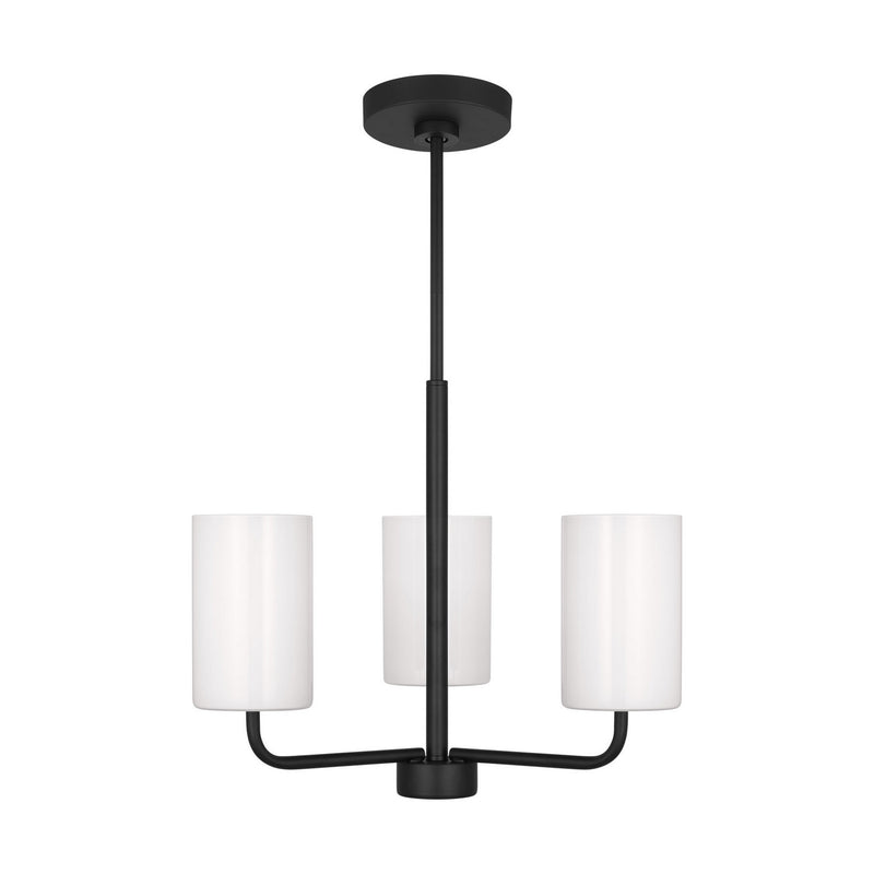 Generation Lighting - GLC1003EN3/MBK - One Light Chandelier - Rhett - Midnight Black