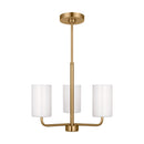 Generation Lighting - GLC1003EN3/SB - Three Light Chandelier - Rhett - Satin Brass