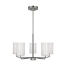 Generation Lighting - GLC1015EN3/BS - Five Light Chandelier - Rhett - Brushed Steel