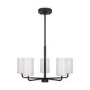 Generation Lighting - GLC1015EN3/MBK - Five Light Chandelier - Rhett - Midnight Black