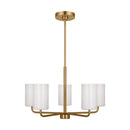 Generation Lighting - GLC1015EN3/SB - Five Light Chandelier - Rhett - Satin Bronze