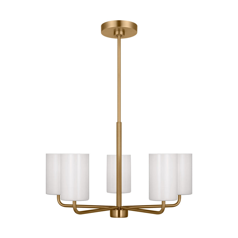 Generation Lighting - GLC1015EN3/SB - Five Light Chandelier - Rhett - Satin Bronze