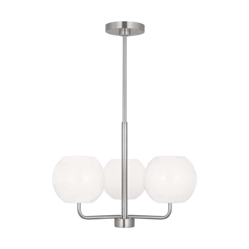 Generation Lighting - GLC1043EN3/BS - Three Light Chandelier - Rory - Brushed Steel