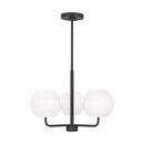 Generation Lighting - GLC1043EN3/MBK - Three Light Chandelier - Rory - Midnight Black