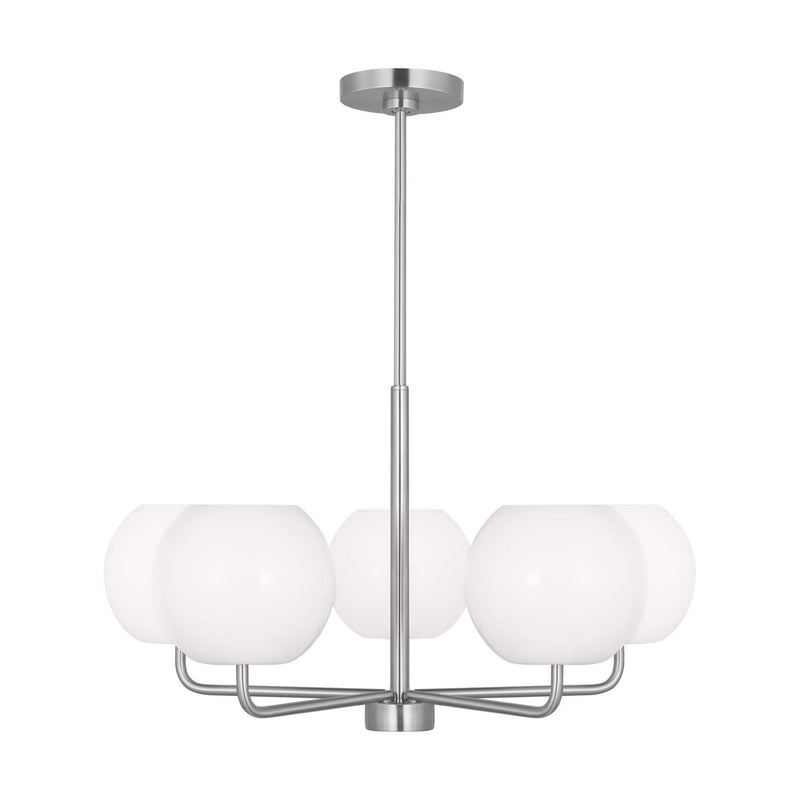 Generation Lighting - GLC1055EN3/BS - Five Light Chandelier - Rory - Brushed Steel
