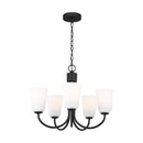 Five Light Chandelier<br /><span style="color:#4AB0CE;">Entrega: 4-10 dias en USA</span><br /><span style="color:#4AB0CE;font-size:60%;">PREGUNTE POR ENTREGA EN PANAMA</span><br />Collection: Miles<br />Finish: Midnight Black
