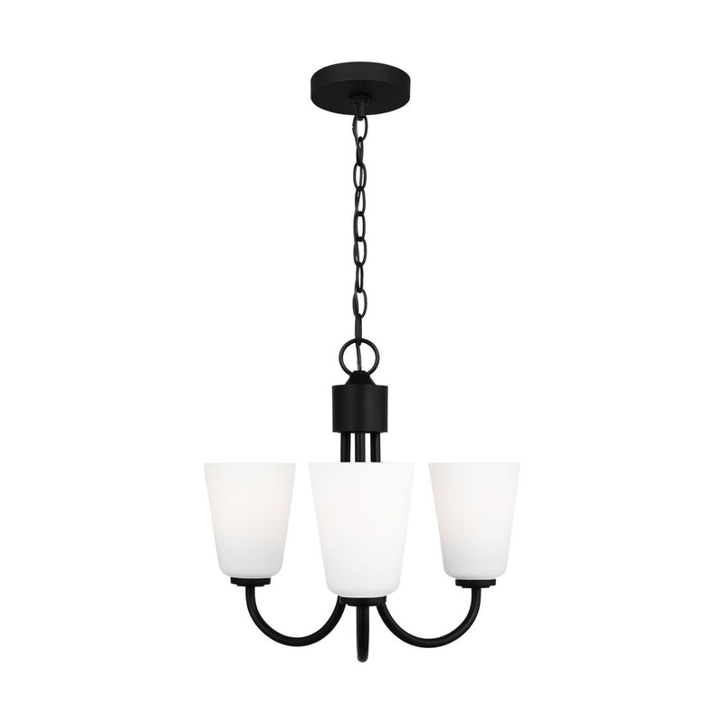 Three Light Chandelier<br /><span style="color:#4AB0CE;">Entrega: 4-10 dias en USA</span><br /><span style="color:#4AB0CE;font-size:60%;">PREGUNTE POR ENTREGA EN PANAMA</span><br />Collection: Miles<br />Finish: Midnight Black