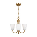 Three Light Chandelier<br /><span style="color:#4AB0CE;">Entrega: 4-10 dias en USA</span><br /><span style="color:#4AB0CE;font-size:60%;">PREGUNTE POR ENTREGA EN PANAMA</span><br />Collection: Miles<br />Finish: Satin Brass