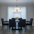 Generation Lighting - GLC1139BS - Nine Light Chandelier - Miles - Brushed Nickel