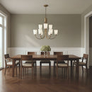 Generation Lighting - GLC1139SB - Nine Light Chandelier - Miles - Satin Brass