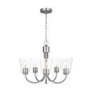 Five Light Chandelier<br /><span style="color:#4AB0CE;">Entrega: 4-10 dias en USA</span><br /><span style="color:#4AB0CE;font-size:60%;">PREGUNTE POR ENTREGA EN PANAMA</span><br />Collection: Miles<br />Finish: Brushed Nickel