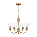 Five Light Chandelier<br /><span style="color:#4AB0CE;">Entrega: 4-10 dias en USA</span><br /><span style="color:#4AB0CE;font-size:60%;">PREGUNTE POR ENTREGA EN PANAMA</span><br />Collection: Miles<br />Finish: Satin Brass