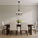 Generation Lighting - GLC1153MBK - Three Light Chandelier - Miles - Midnight Black