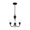 Three Light Chandelier<br /><span style="color:#4AB0CE;">Entrega: 4-10 dias en USA</span><br /><span style="color:#4AB0CE;font-size:60%;">PREGUNTE POR ENTREGA EN PANAMA</span><br />Collection: Miles<br />Finish: Midnight Black