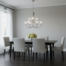 Generation Lighting - GLC1169BS - Nine Light Chandelier - Miles - Brushed Nickel
