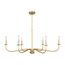 Six Light Chandelier<br /><span style="color:#4AB0CE;">Entrega: 2-3 semanas en USA</span><br /><span style="color:#4AB0CE;font-size:60%;">PREGUNTE POR ENTREGA EN PANAMA</span><br />Collection: Abells<br />Finish: Satin Brass