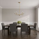Generation Lighting - GLC1205SB - Five Light Chandelier - Abells - Satin Brass