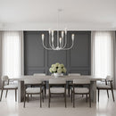 Generation Lighting - GLC1218MWT - Eight Light Chandelier - Maya - Matte White