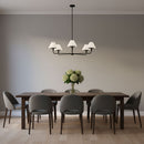 Generation Lighting - GLC1235MBK - Five Light Chandelier - Mendota - Midnight Black